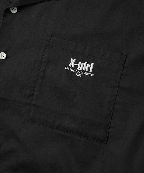 「X-girl」 半袖シャツ M オリーブ レディース_画像8