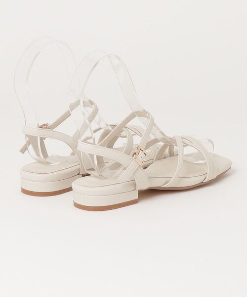 「artemis by DIANA」 フラットサンダル S シルバー レディース_画像2