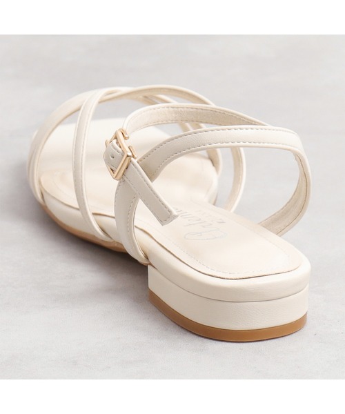 「artemis by DIANA」 フラットサンダル S シルバー レディース_画像4