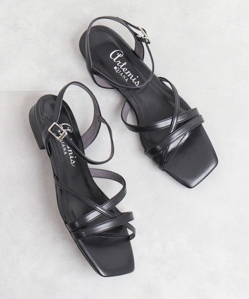 「artemis by DIANA」 フラットサンダル S シルバー レディース_画像5