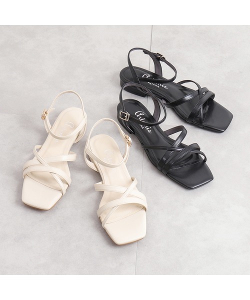 「artemis by DIANA」 フラットサンダル S シルバー レディース_画像6