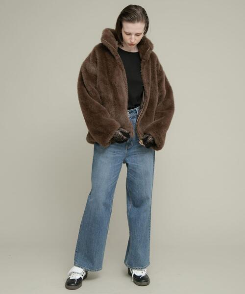 URBAN RESEARCH Sonny Label ブルゾン アウター ミンクライクファー