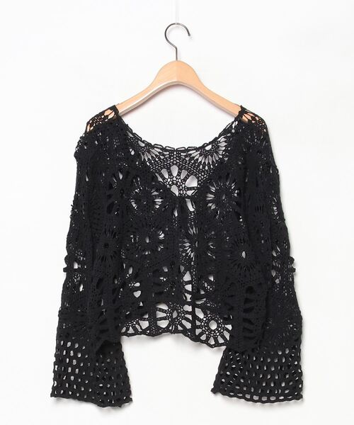 「NEUNA」 カーディガン FREE ブラック レディース_画像2
