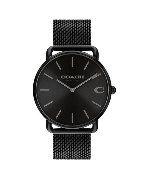 未使用 コーチ COACH ☆ レザー クオーツ 腕時計 アナログ ブラック COACH（コーチ） 腕時計 ELLIOT メンズ ウォッチ メンズ : ZOZOTOWN