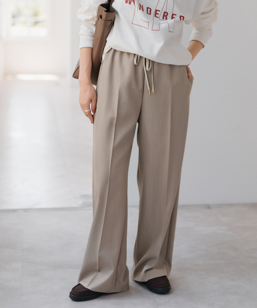 Spick＆Span（スピック アンド スパン） スラックス パンツ 「手洗い可