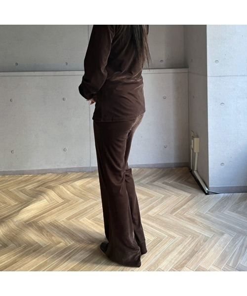 amini パンツ 「2025 AW」SETUP ベロアパンツ レディース : ZOZOTOWN
