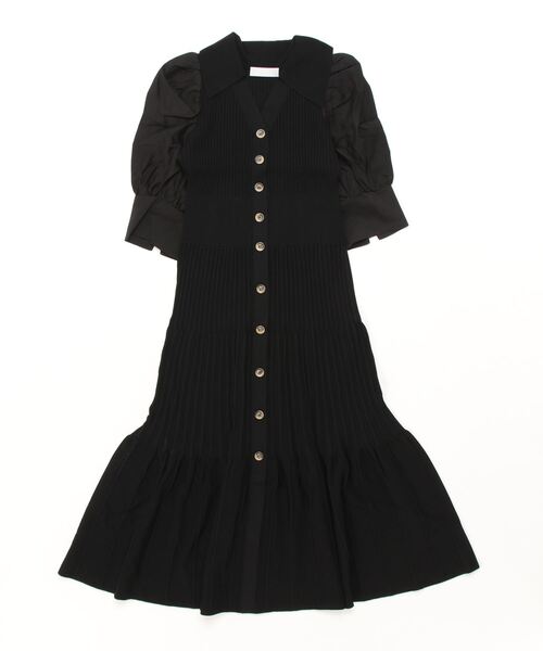 CELFORD（セルフォード） 7分袖ワンピース 36 ブラウン レディース