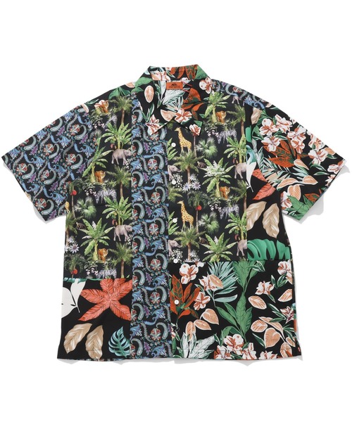 「KRIFF MAYER」 半袖シャツ MEDIUM ネイビー メンズ_画像3