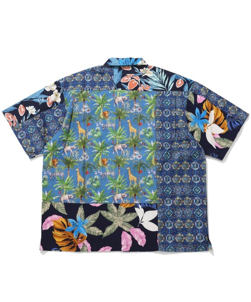 「KRIFF MAYER」 半袖シャツ MEDIUM ネイビー メンズ_画像5