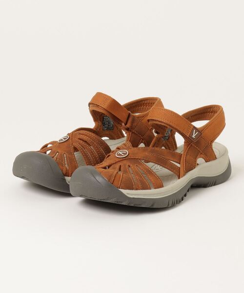 「KEEN」 フラットサンダル 25.5cm ブラウン レディース_画像4