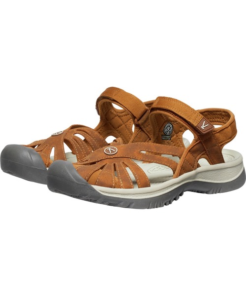 「KEEN」 フラットサンダル 25.5cm ブラウン レディース_画像5