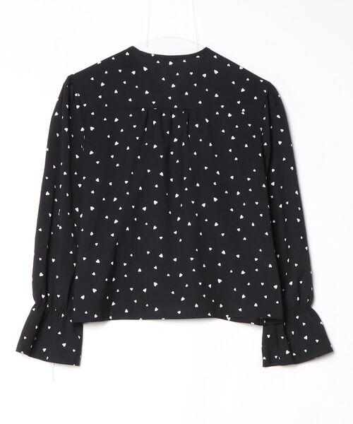 「JUNOAH」 長袖ブラウス MEDIUM ブラック レディース_画像2