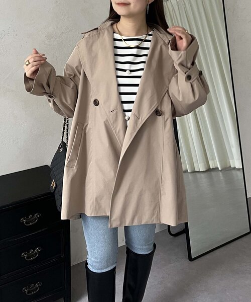 「prose verse」 トレンチコート SMALL ベージュ レディース_画像5
