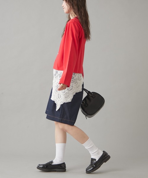 「GEVACO」 カーディガン ONE SIZE イエロー レディース_画像2