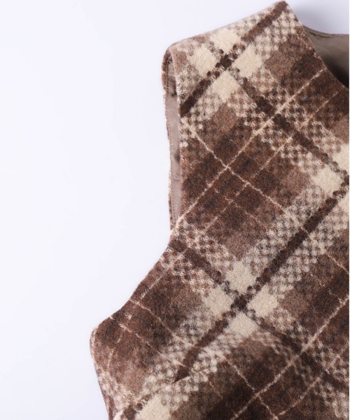 ワンピース フリンジラップ風 チェック柄ワンピース : ZOZOTOWN Yahoo