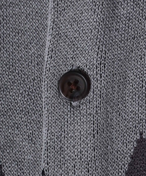 「ANPAS」 ニットカーディガン M ホワイト系その他2 メンズ_画像4