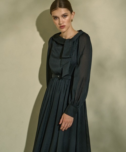 ERADIE（エラディエ） ワンピース Asymmetrical Tie Satin Dress