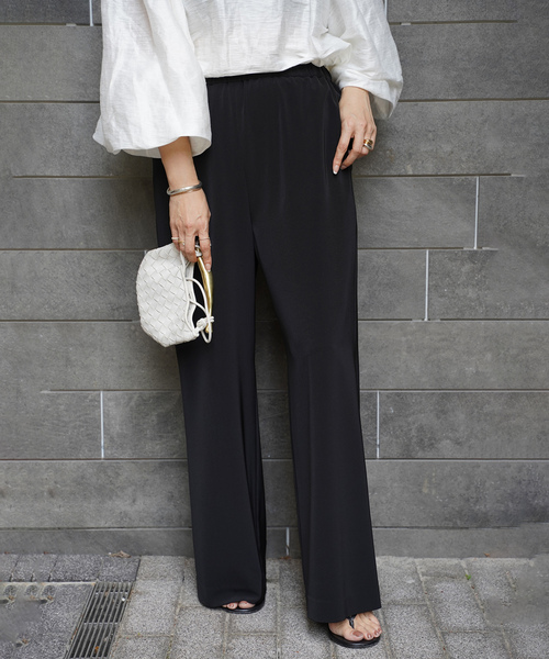 Deuxieme Classe exquisite パンツ 黒　34 新品 DEUXIEME CLASSE - Deuxieme Classe 34 exquisite パンツ ブラックの