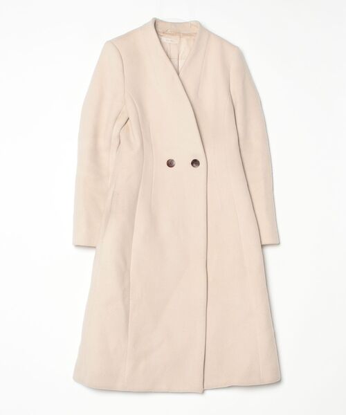 EPOCA（エポカ） ノーカラーコート 40 ベージュ レディース : ZOZOTOWN