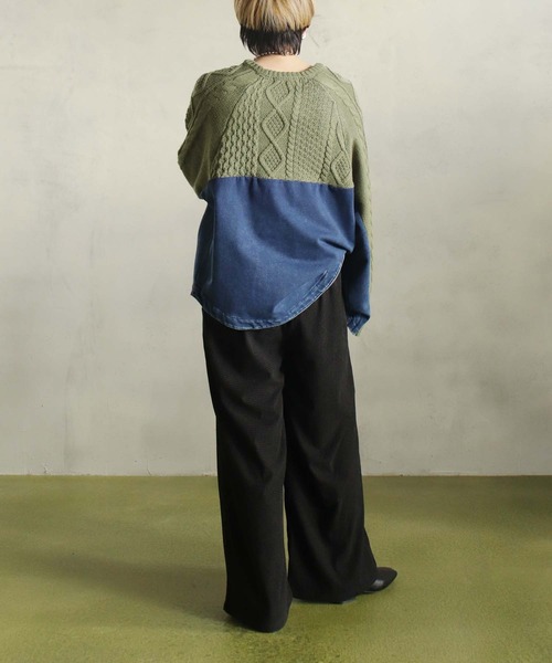 BITTOKO（ビットコ） パンツ フロントベルトパンツ レディース