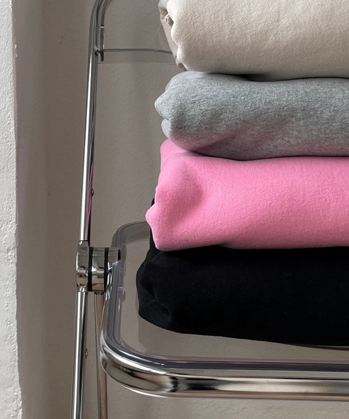 「wee9s」 スウェットカットソー FREE ピンク レディース_画像2