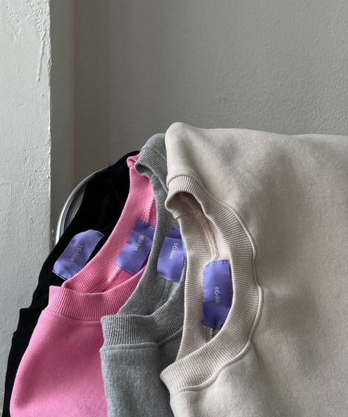 「wee9s」 スウェットカットソー FREE ピンク レディース_画像4