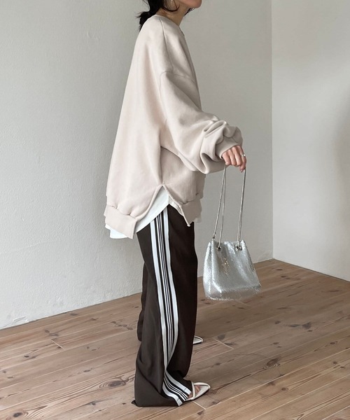 「wee9s」 スウェットカットソー FREE ピンク レディース_画像8