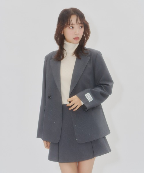 Lallana（ララーナ） ジャケット テーラードジャケット Lame coco
