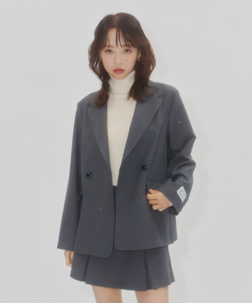 Lallana（ララーナ） ジャケット テーラードジャケット Lame coco