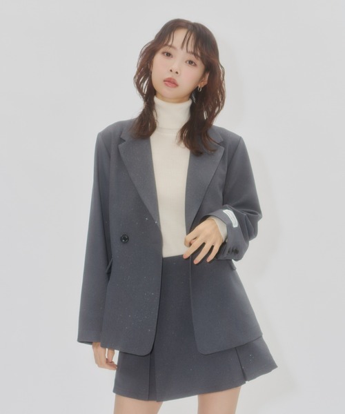Lallana（ララーナ） ジャケット テーラードジャケット Lame coco
