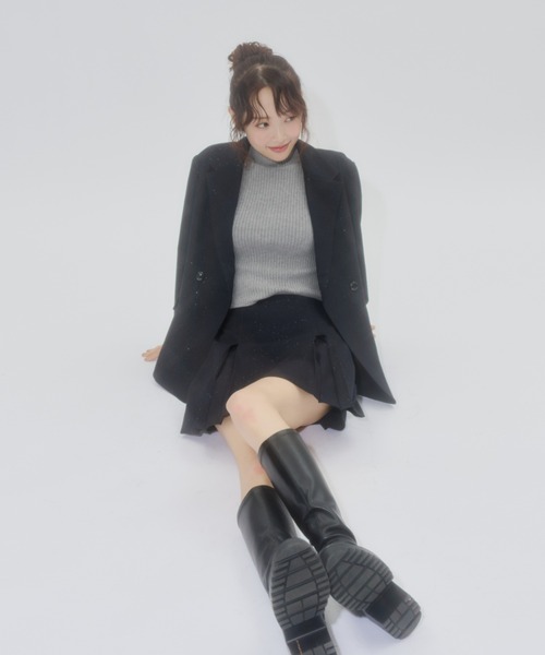Lallana（ララーナ） ジャケット テーラードジャケット Lame coco