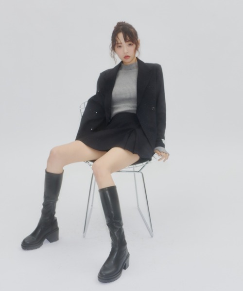 Lallana（ララーナ） ジャケット テーラードジャケット Lame coco