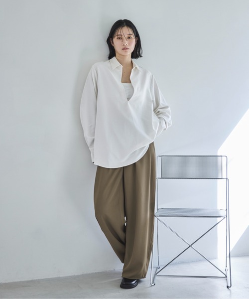 「feepur」 長袖シャツ MEDIUM ブラック レディース_画像2