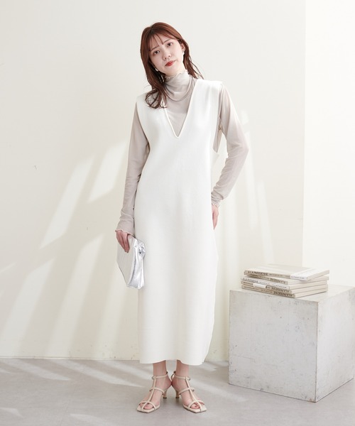 「natural couture」 サロペットスカート FREE ブラック レディース_画像2