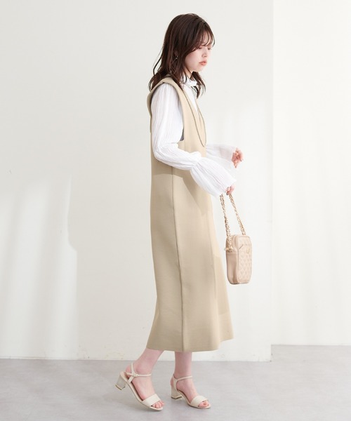 「natural couture」 サロペットスカート FREE ブラック レディース_画像3