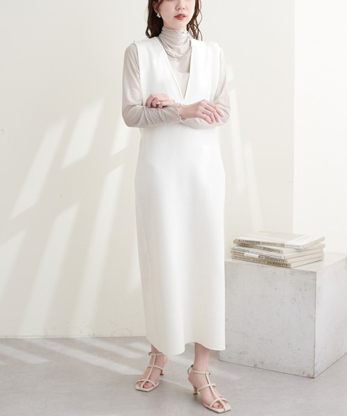 「natural couture」 サロペットスカート FREE ブラック レディース_画像7