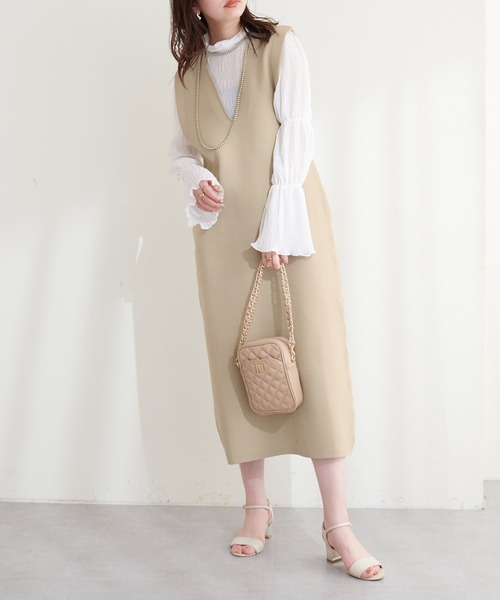 「natural couture」 サロペットスカート FREE ブラック レディース_画像8