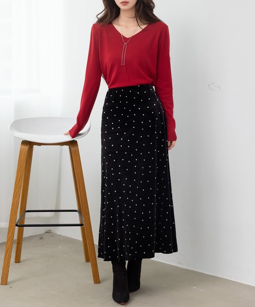 美品 アドーア 定価3.19万円 とろみロングスカート Iライン 裏地あり 38 DAY CLOSET ロング スカート 「ロング丈/ゴム入り」艶やかな光沢で大人