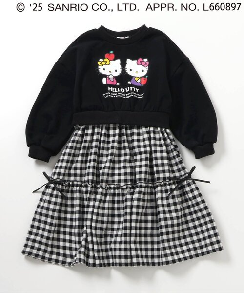sanrio（サンリオ） ワンピース 「ハローキティ」ドッキングワンピース