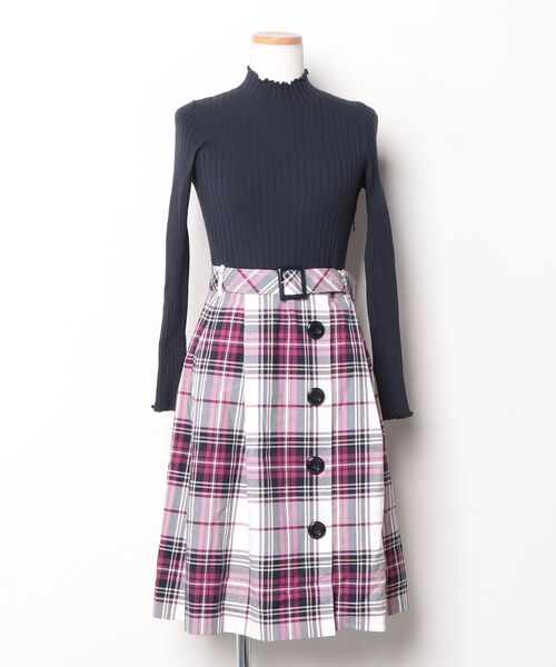 BLUE LAVEL CRESTBRIDGE ドッキング ロング ワンピース BLUE LABEL CRESTBRIDGE（ブルーレーベルクレストブリッジ