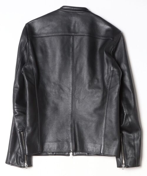 「LIDNM」 レザーブルゾン M ブラック メンズ_画像2