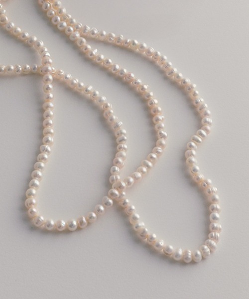 淡水パール ネックレス 10連 アクセサリー 小物 レディース シンプル whoseA（フーシー） ネックレス 「silver925」 Pearl Necklace M