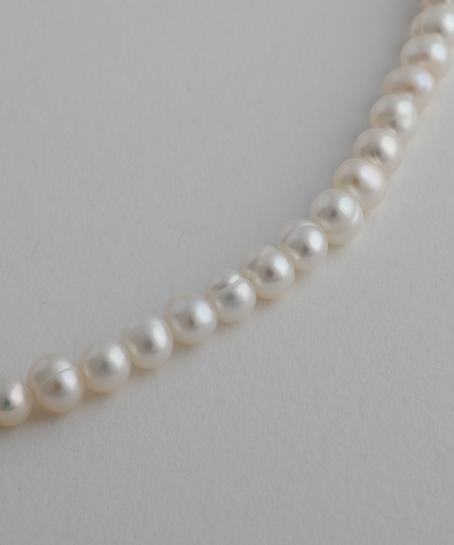 whoseA（フーシー） ネックレス 「silver925」 Pearl Necklace M