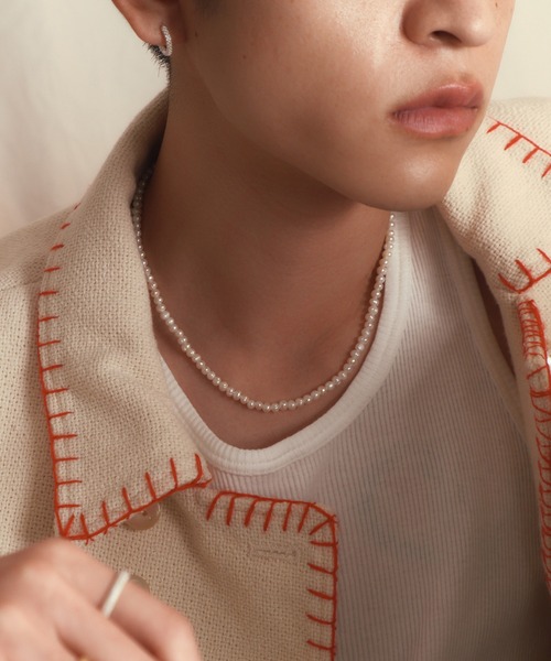 whoseA（フーシー） ネックレス 「silver925」 Pearl Necklace M