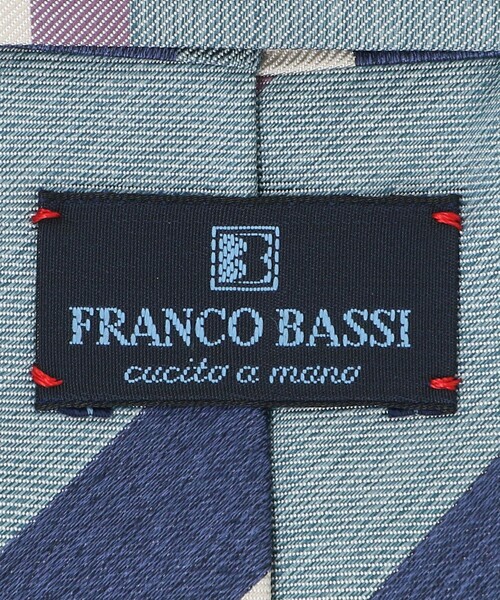 FRANCO BASSI（フランコバッシ） ネクタイ カラー レジメンタル