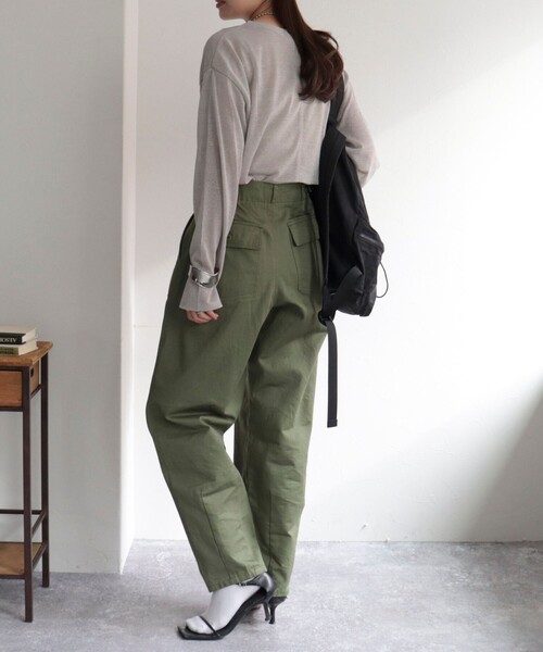 「fredy emue」 長袖カットソー 38 サックスブルー レディース_画像7