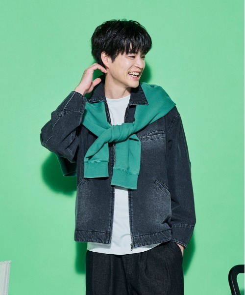 BACK NUMBER ブルゾン アウター 「BACK NUMBER」デニムフルジップ