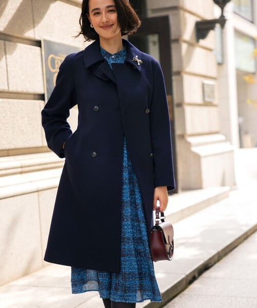 組曲（KUMIKYOKU） コート 7 ネイビー レディース : ZOZOTOWN Yahoo!店