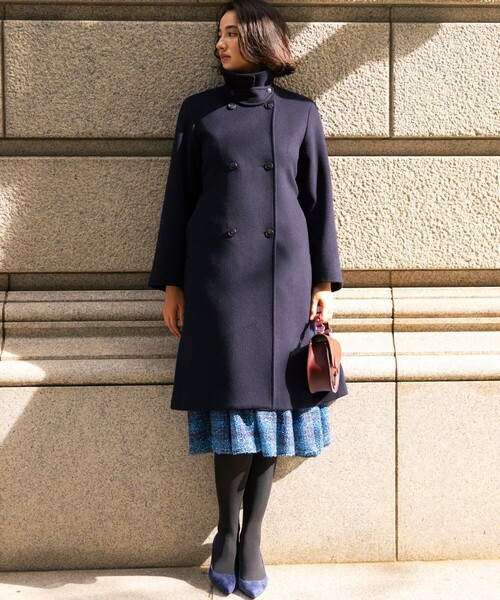 「組曲」 コート 7 ネイビー レディース_画像3