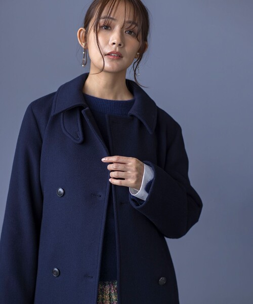 「組曲」 コート 7 ネイビー レディース_画像6